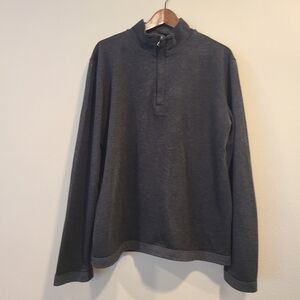 Boss Hugo Boss Charcoal Gray Quarter Zip Sweater